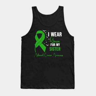Adrenal Cancer Awareness I Wear Green for My Sister Tank Top